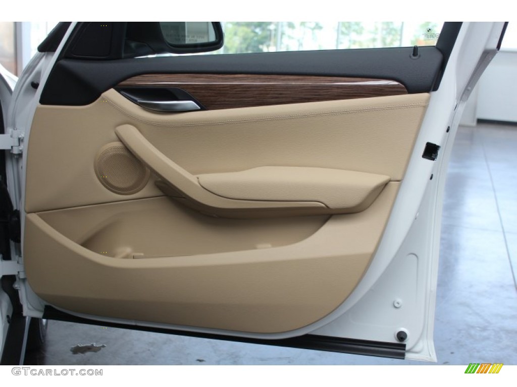 2014 BMW X1 xDrive28i Beige Door Panel Photo #81505233
