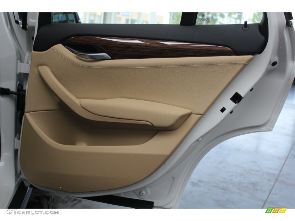 2014 BMW X1 xDrive28i Beige Door Panel Photo #81505314