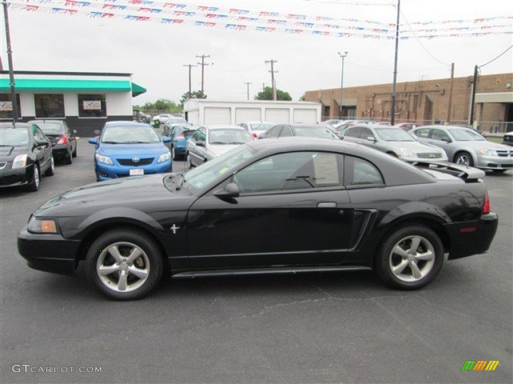 Black 2002 Ford Mustang V6 Coupe Exterior Photo #81505492
