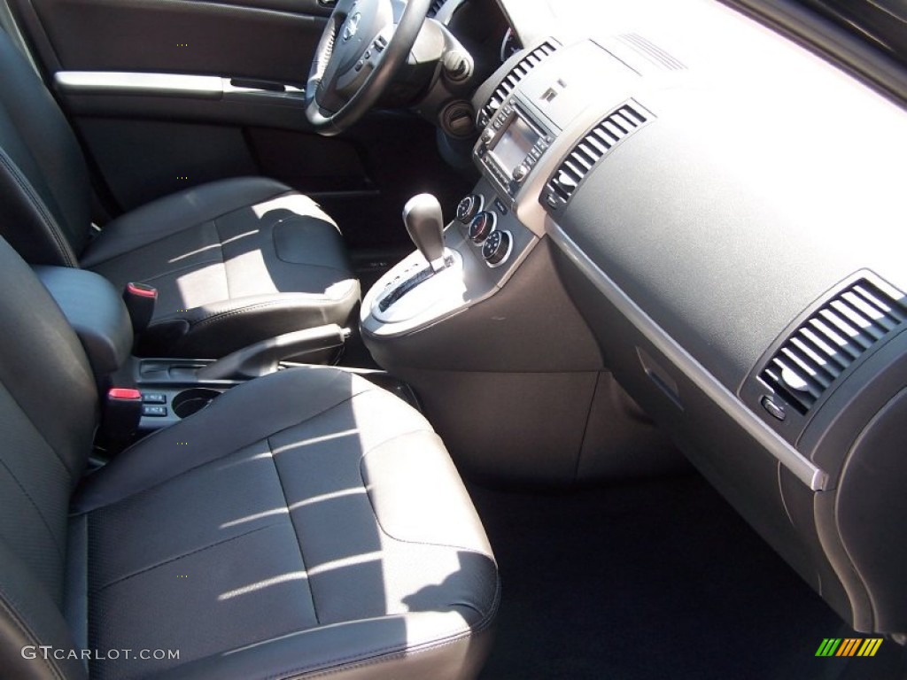 2012 Sentra 2.0 SL - Super Black / Charcoal photo #14