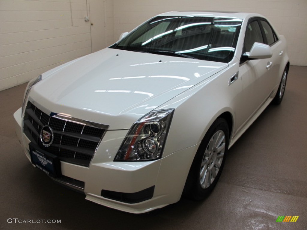 2011 CTS 4 3.0 AWD Sedan - White Diamond Tricoat / Cashmere/Cocoa photo #4