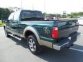 2011 Forest Green Metallic Ford F250 Super Duty Lariat Crew Cab 4x4  photo #3