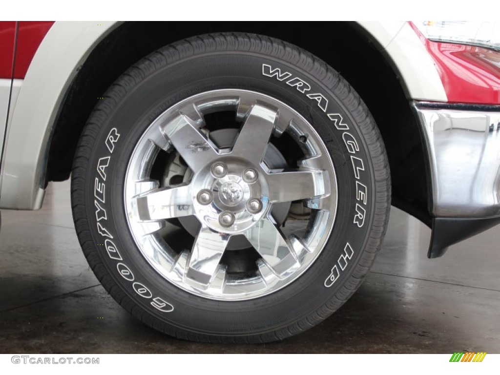 2011 Ram 1500 Laramie Crew Cab 4x4 - Deep Cherry Red Crystal Pearl / Light Pebble Beige/Bark Brown photo #14