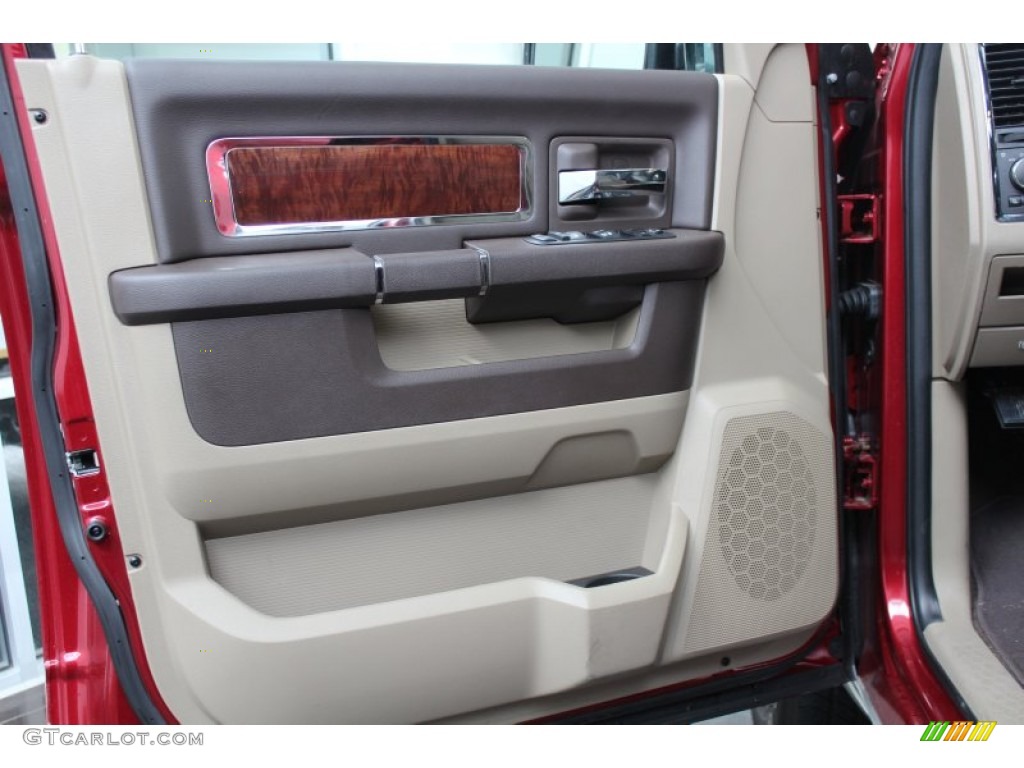 2011 Ram 1500 Laramie Crew Cab 4x4 - Deep Cherry Red Crystal Pearl / Light Pebble Beige/Bark Brown photo #18