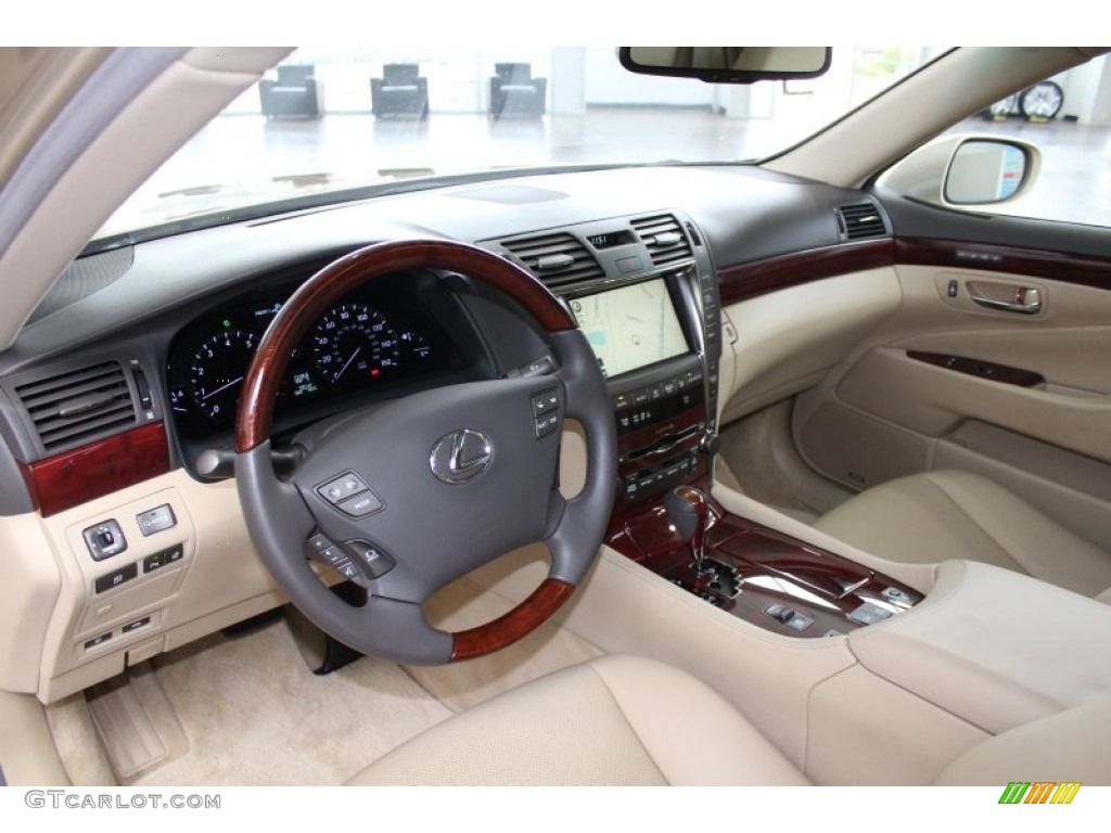 Cashmere Beige Interior 2009 Lexus LS 460 Photo #81508602