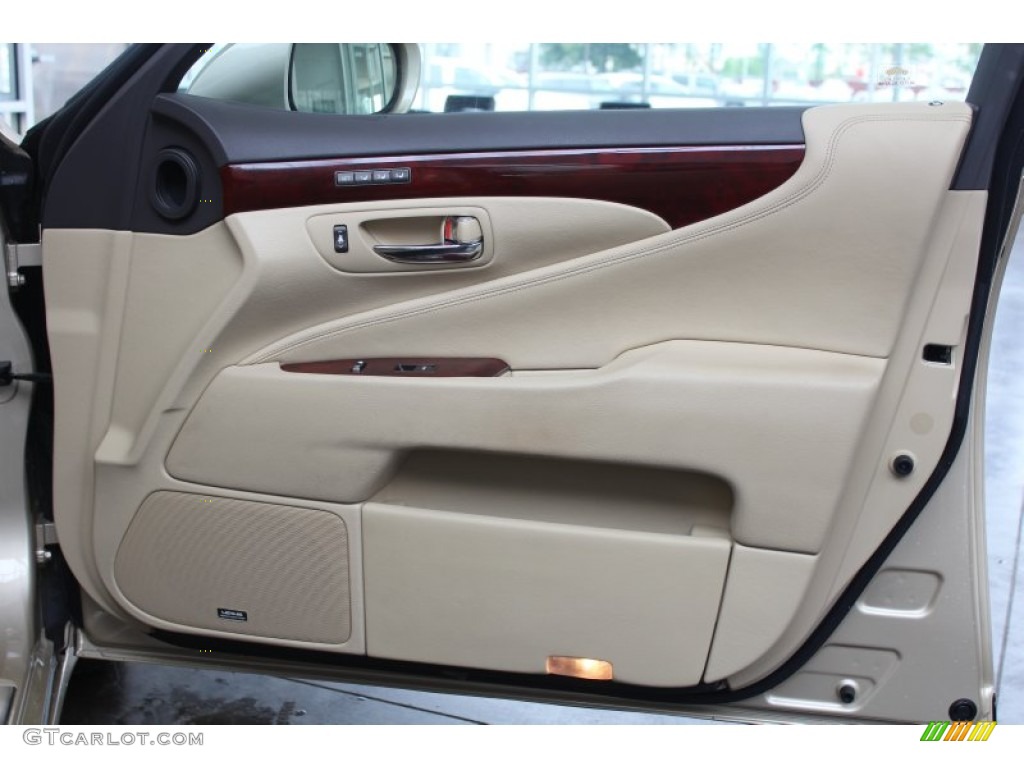 2009 Lexus LS 460 Cashmere Beige Door Panel Photo #81508716