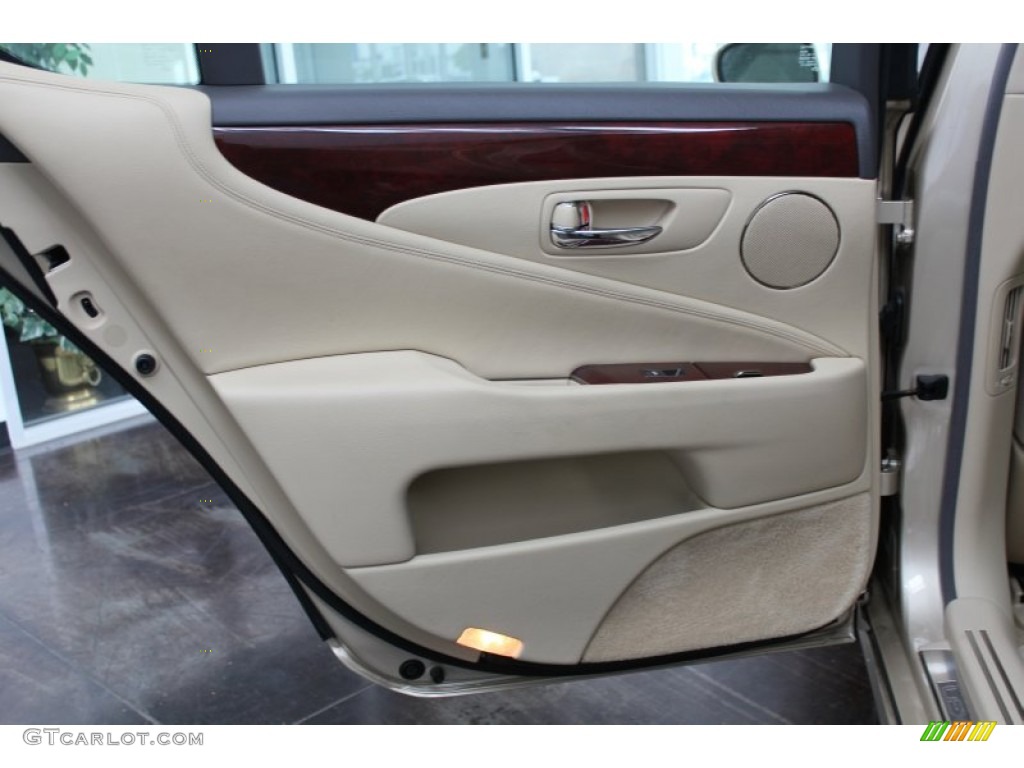 2009 Lexus LS 460 Cashmere Beige Door Panel Photo #81508751