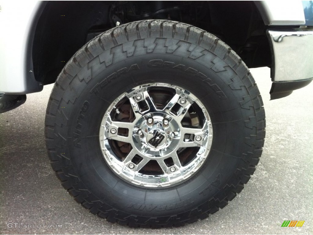 2005 F150 XLT SuperCab 4x4 - Medium Wedgewood Blue Metallic / Medium Flint/Dark Flint Grey photo #4