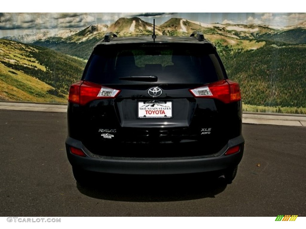 2013 RAV4 XLE AWD - Black / Black photo #4