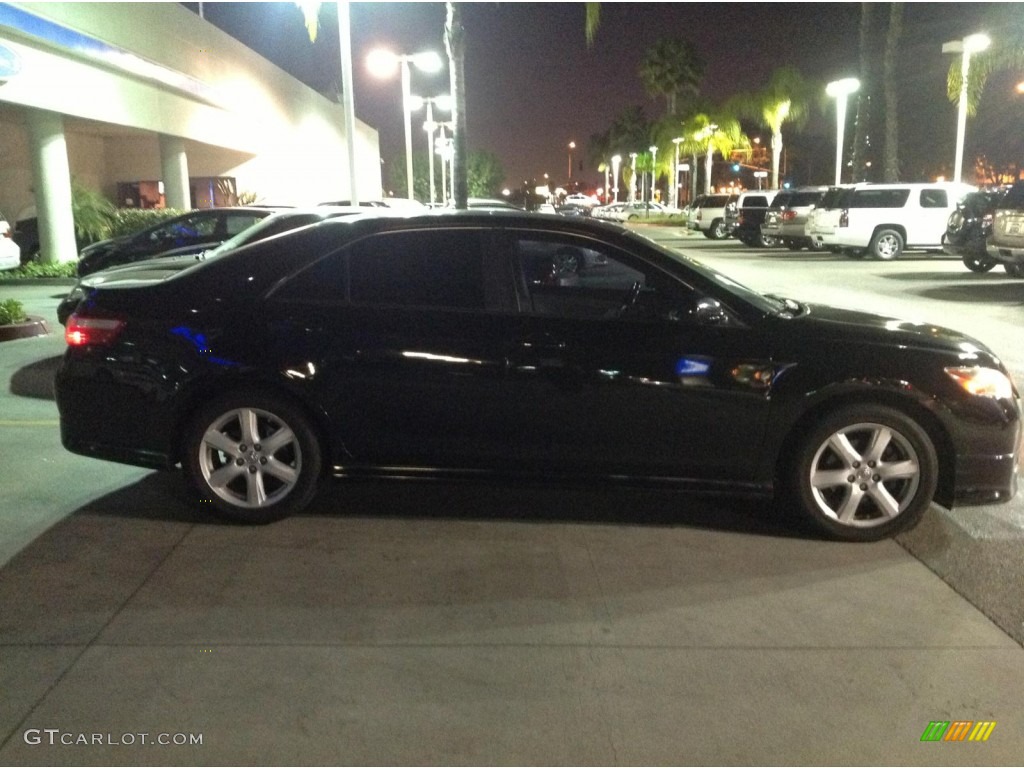 2007 Camry SE V6 - Black / Ash photo #2