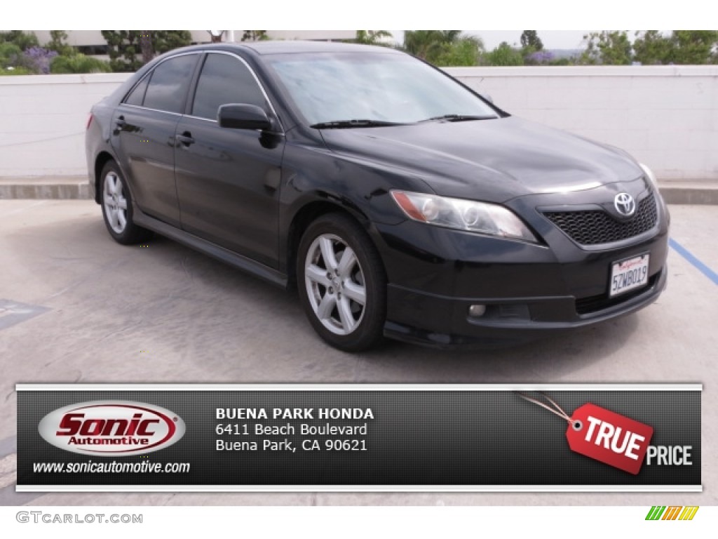 2007 Camry SE V6 - Black / Ash photo #8