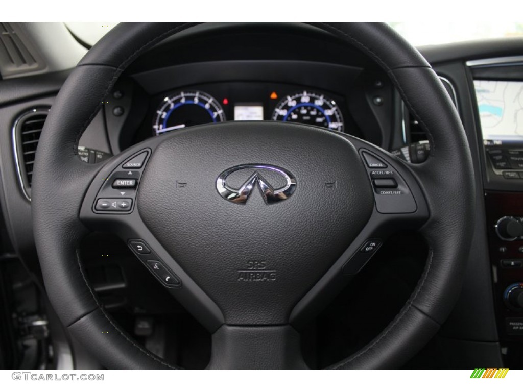 2013 Infiniti EX 37 Journey Graphite Steering Wheel Photo #81511166