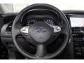 2013 Infiniti FX Graphite Interior Steering Wheel Photo
