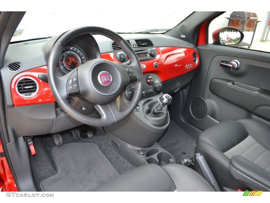 Sport Tessuto Nero/Nero (Black/Black) Interior 2012 Fiat 500 Sport Photo #81512134