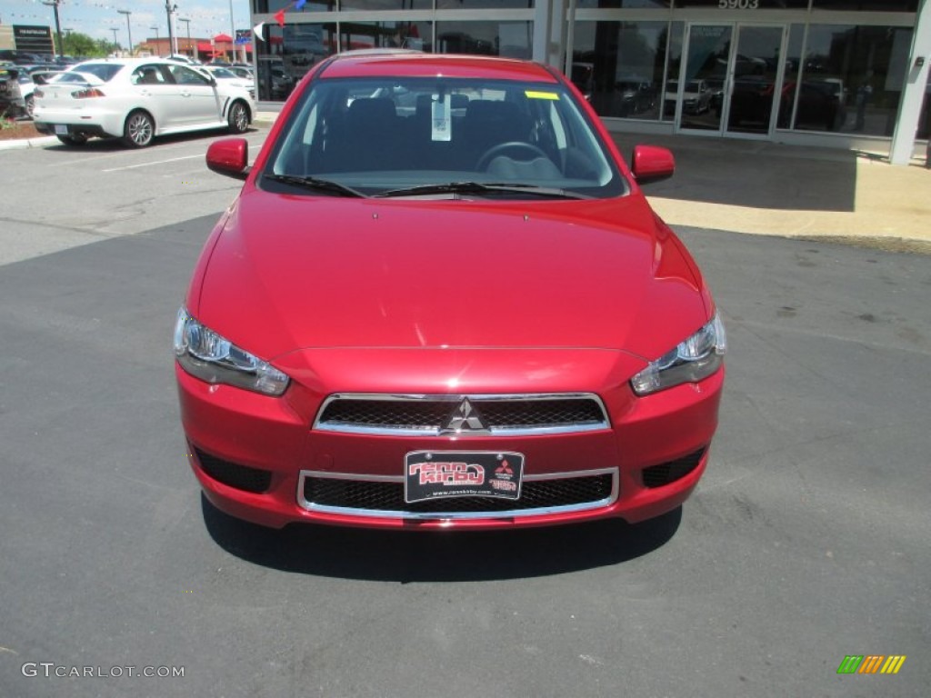 2013 Lancer SE AWC - Rally Red Metallic / Black photo #2