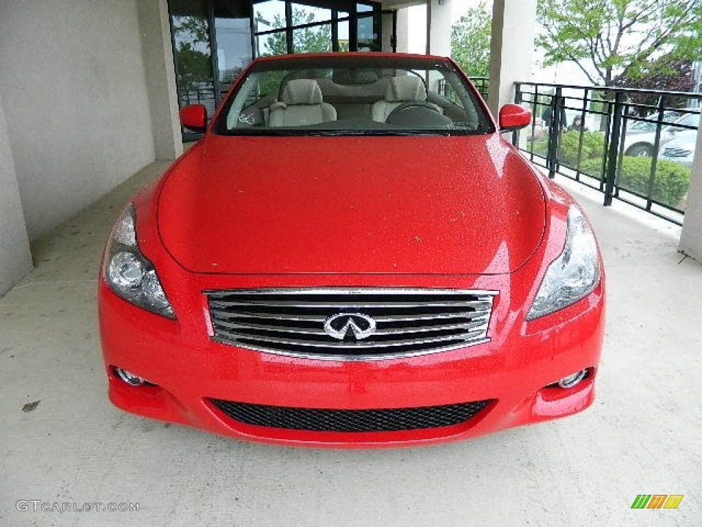 2012 G 37 Convertible - Vibrant Red / Wheat photo #1
