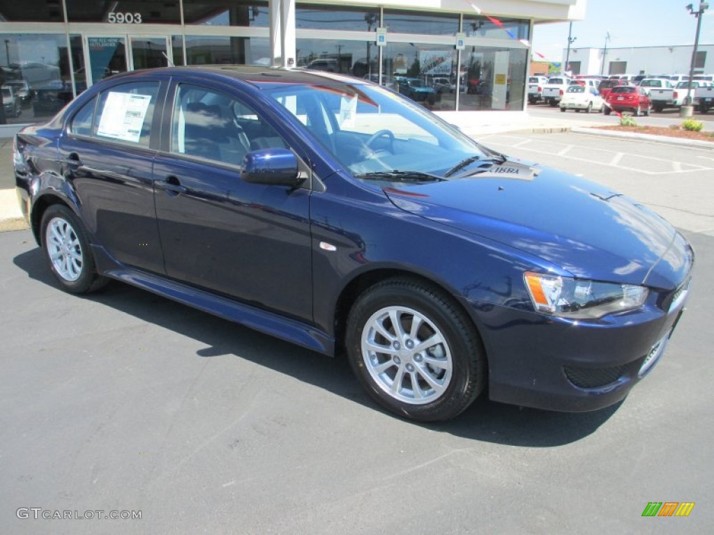 2013 Lancer ES - Cosmic Blue Metallic / Black photo #1