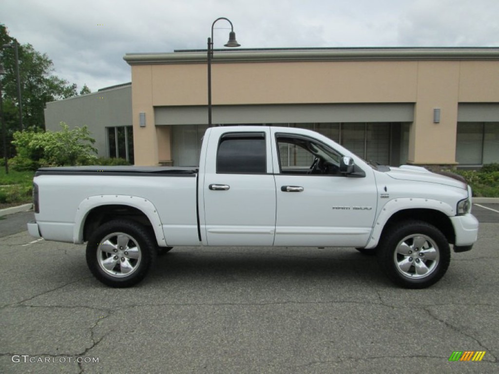 2004 Ram 1500 SLT Sport Quad Cab 4x4 - Bright White / Dark Slate Gray photo #10