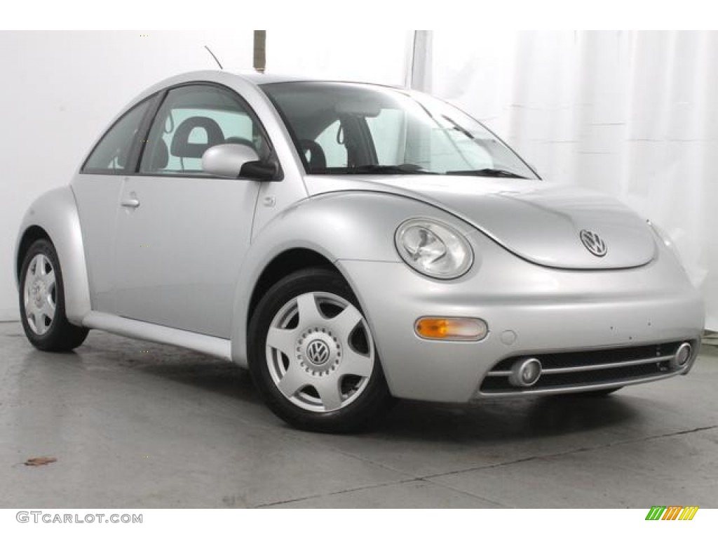 2001 New Beetle GLS Coupe - Silver Arrow Metallic / Black photo #5