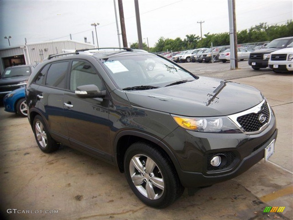 2012 Sorento EX - Tuscan Olive / Black photo #3