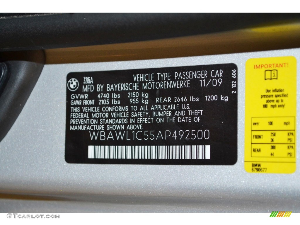 2010 3 Series 328i Convertible - Titanium Silver Metallic / Gray Dakota Leather photo #8
