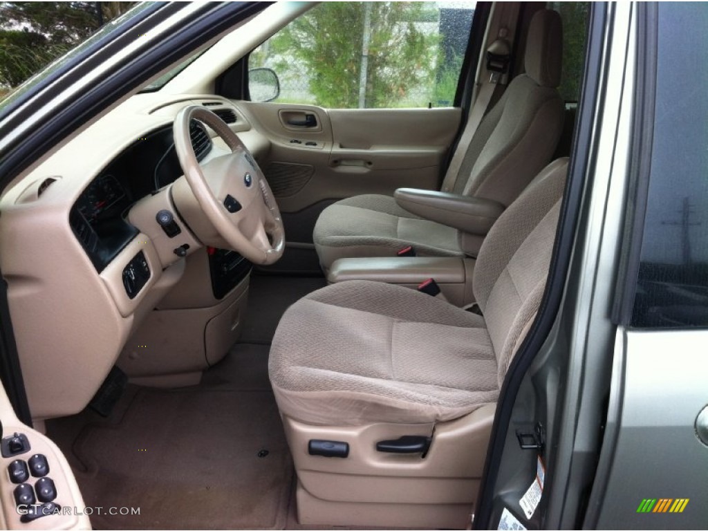 Medium Parchment Beige Interior 2002 Ford Windstar SE Photo #81517758