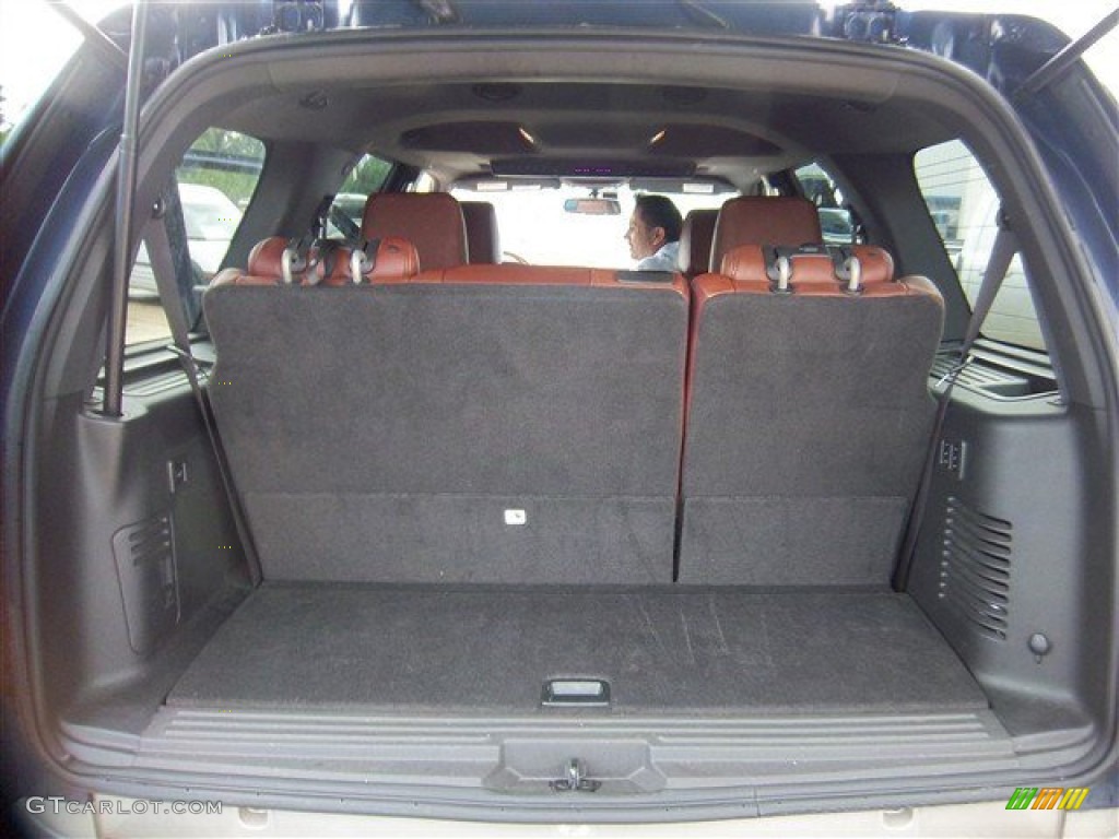 2010 Expedition King Ranch - Dark Blue Pearl Metallic / Chaparral Leather/Charcoal Black photo #19
