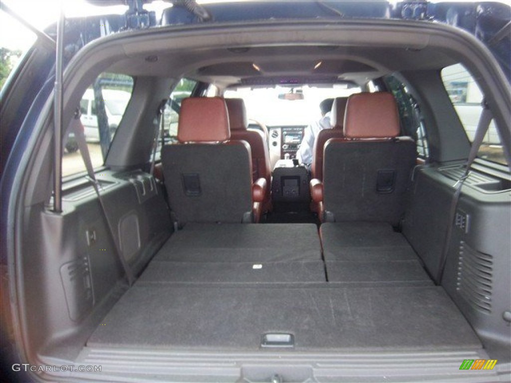 2010 Expedition King Ranch - Dark Blue Pearl Metallic / Chaparral Leather/Charcoal Black photo #21