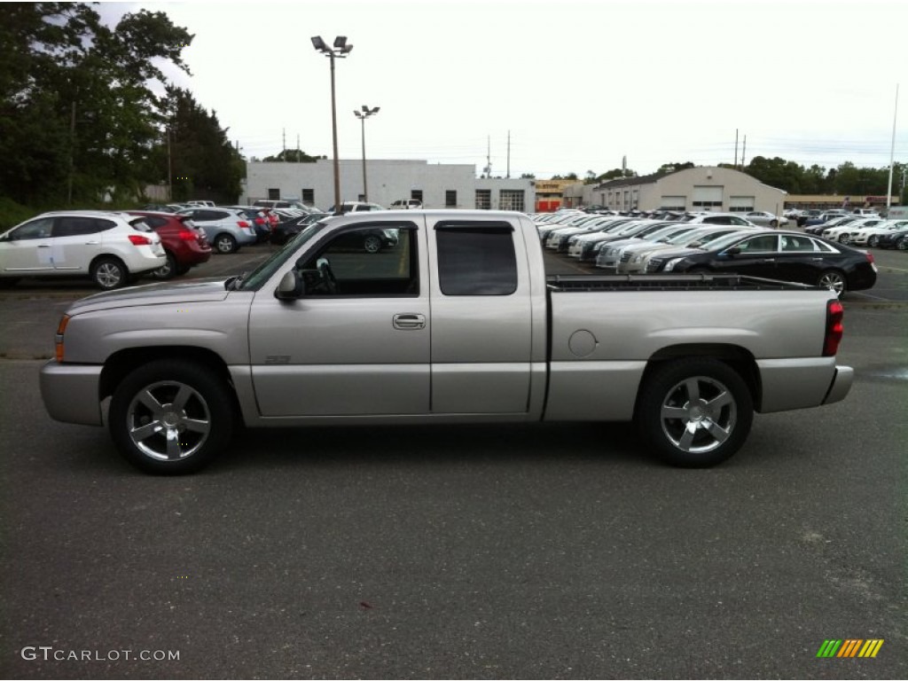 Silver Birch Metallic 2005 Chevrolet Silverado 1500 SS Extended Cab 4x4 Exterior Photo #81518291