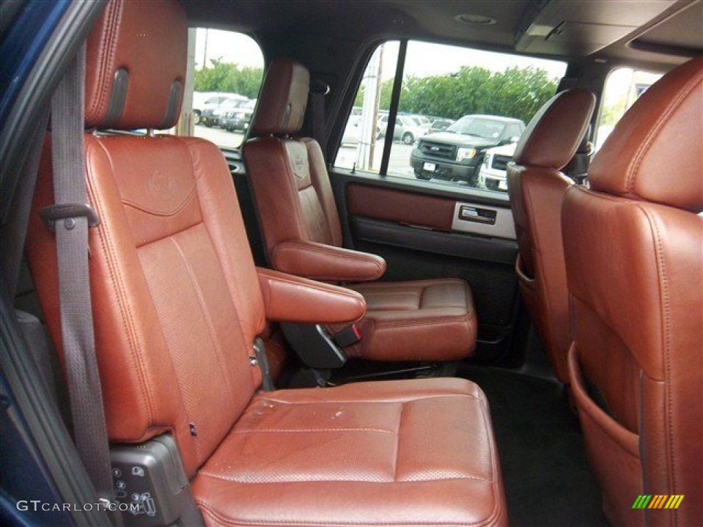 Chaparral Leather/Charcoal Black Interior 2010 Ford Expedition King Ranch Photo #81518313