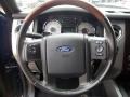 2010 Ford Expedition Chaparral Leather/Charcoal Black Interior Steering Wheel Photo