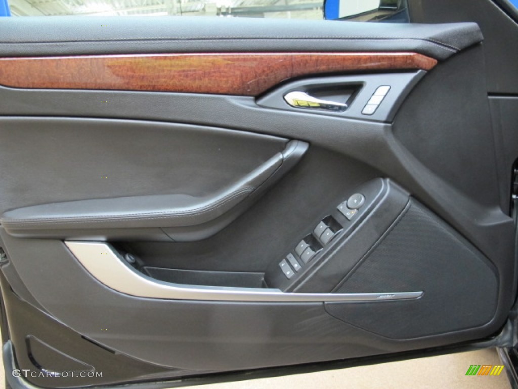 2011 Cadillac CTS 4 3.6 AWD Sedan Ebony Door Panel Photo #81519152
