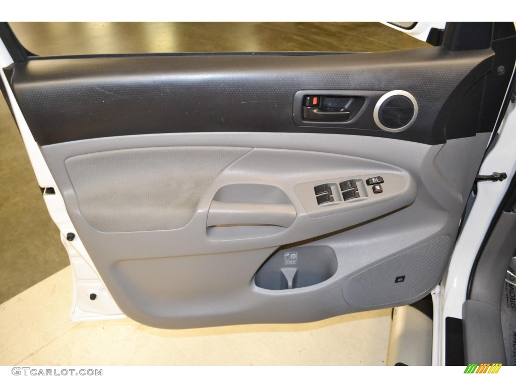 2011 Toyota Tacoma V6 TRD Sport PreRunner Double Cab Graphite Gray Door Panel Photo #81523055
