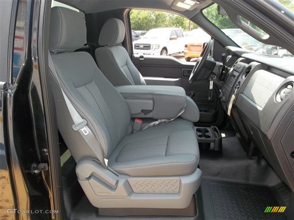 Steel Gray Interior 2013 Ford F150 XL Regular Cab Photo #81523945
