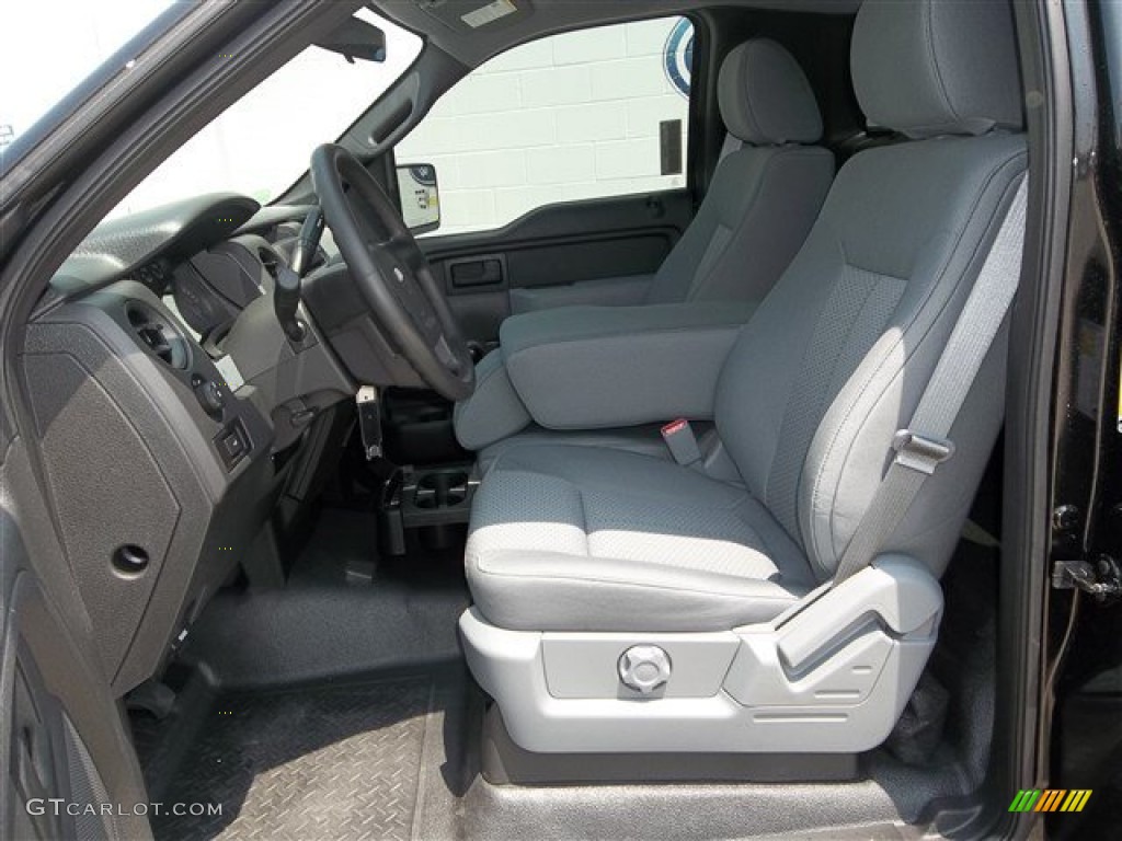 Steel Gray Interior 2013 Ford F150 XL Regular Cab Photo #81523994
