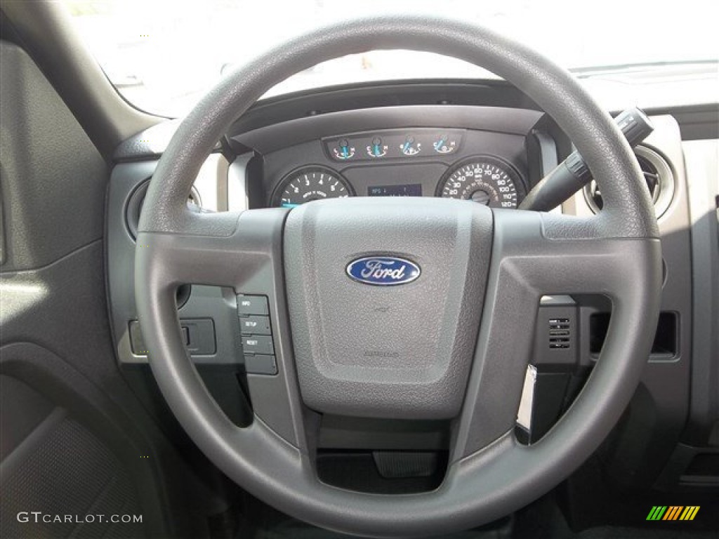 2013 Ford F150 XL Regular Cab Steel Gray Steering Wheel Photo #81524023