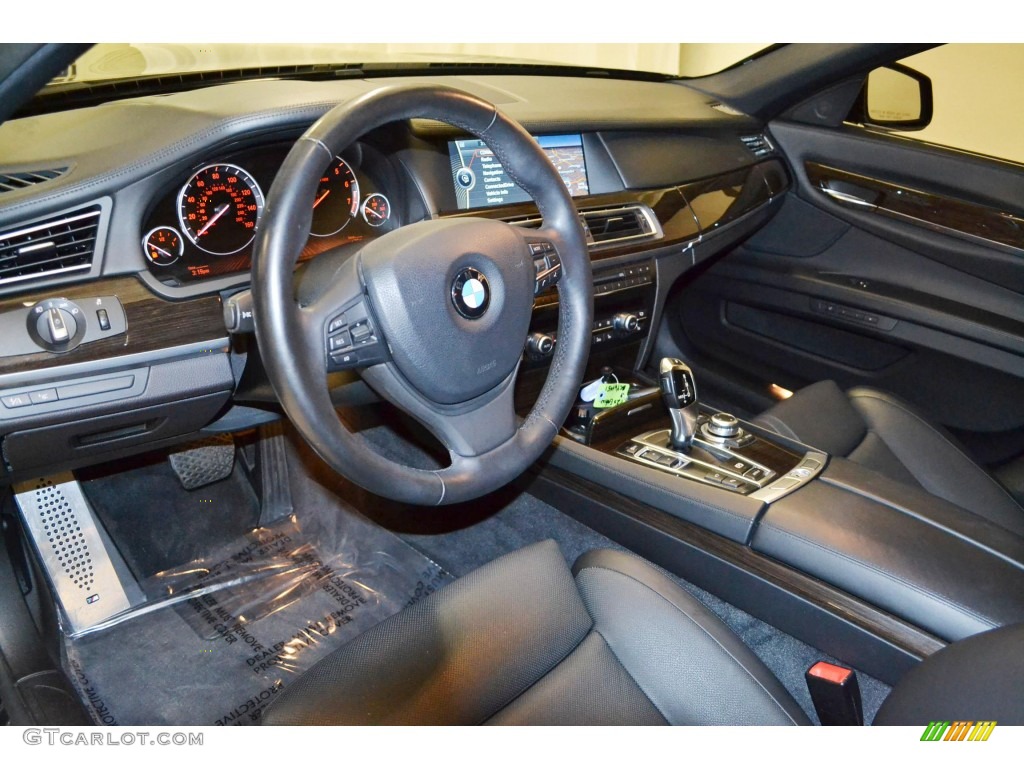 2011 BMW 7 Series 750Li Sedan Black Dashboard Photo #81524218