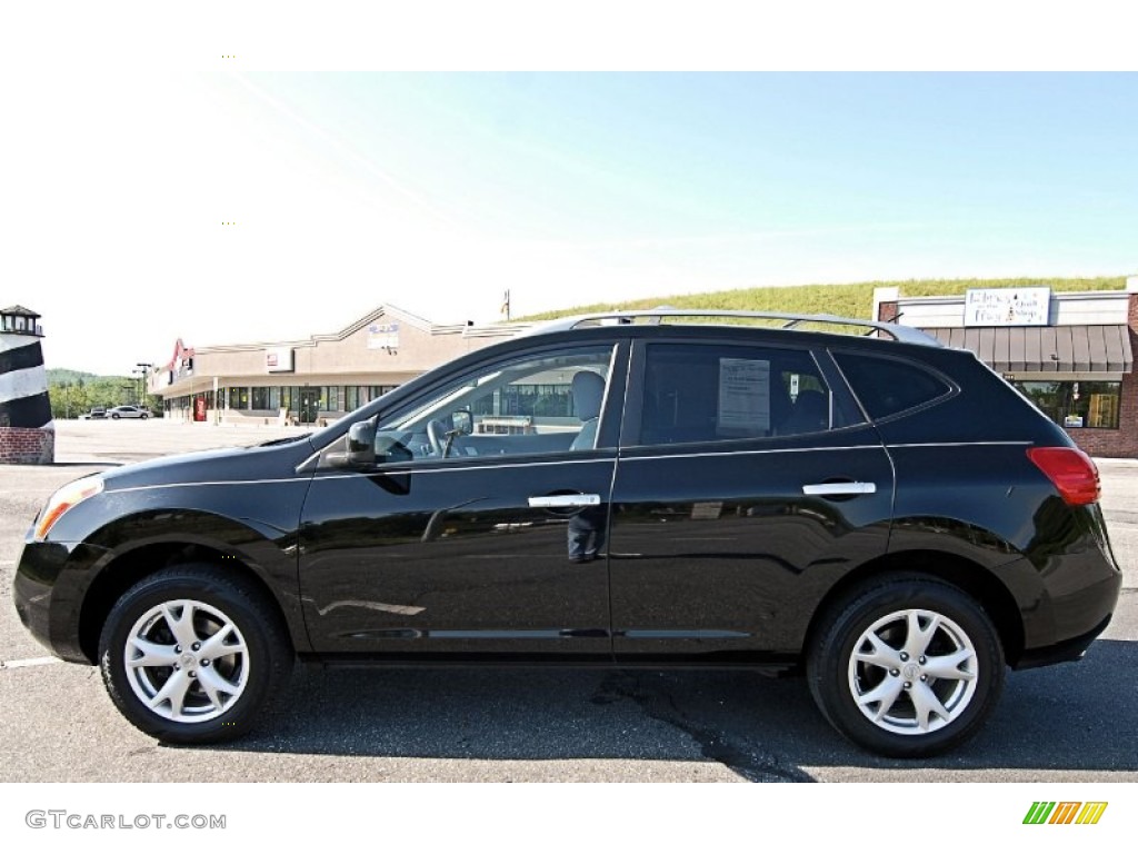 Wicked Black 2010 Nissan Rogue SL AWD Exterior Photo #81526412