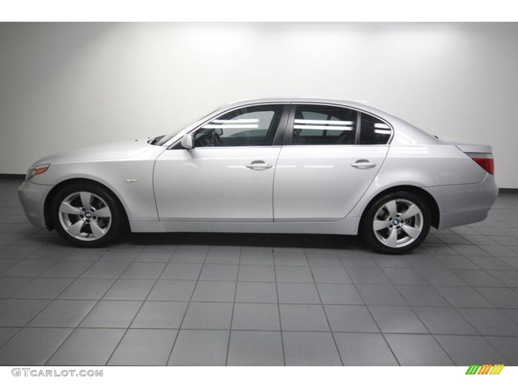 Titanium Silver Metallic 2007 BMW 5 Series 525i Sedan Exterior Photo #81526892