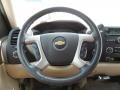 Light Cashmere/Dark Cashmere Steering Wheel Photo for 2012 Chevrolet Silverado 1500 #81527870