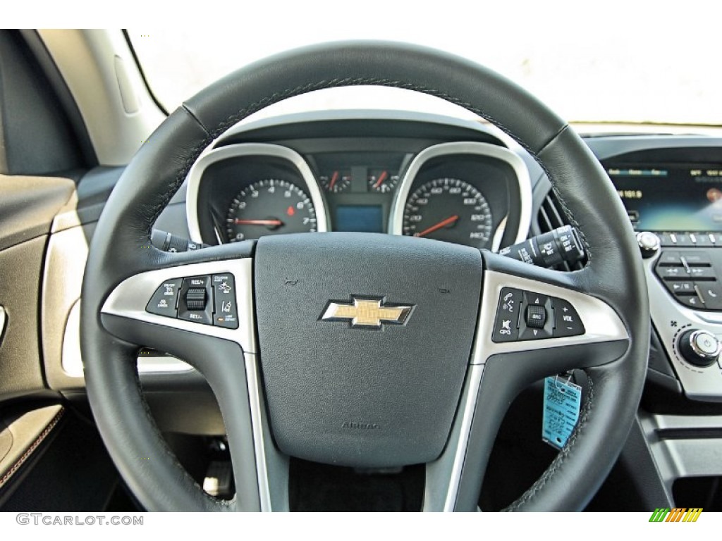 2013 Chevrolet Equinox LTZ AWD Jet Black Steering Wheel Photo #81528318