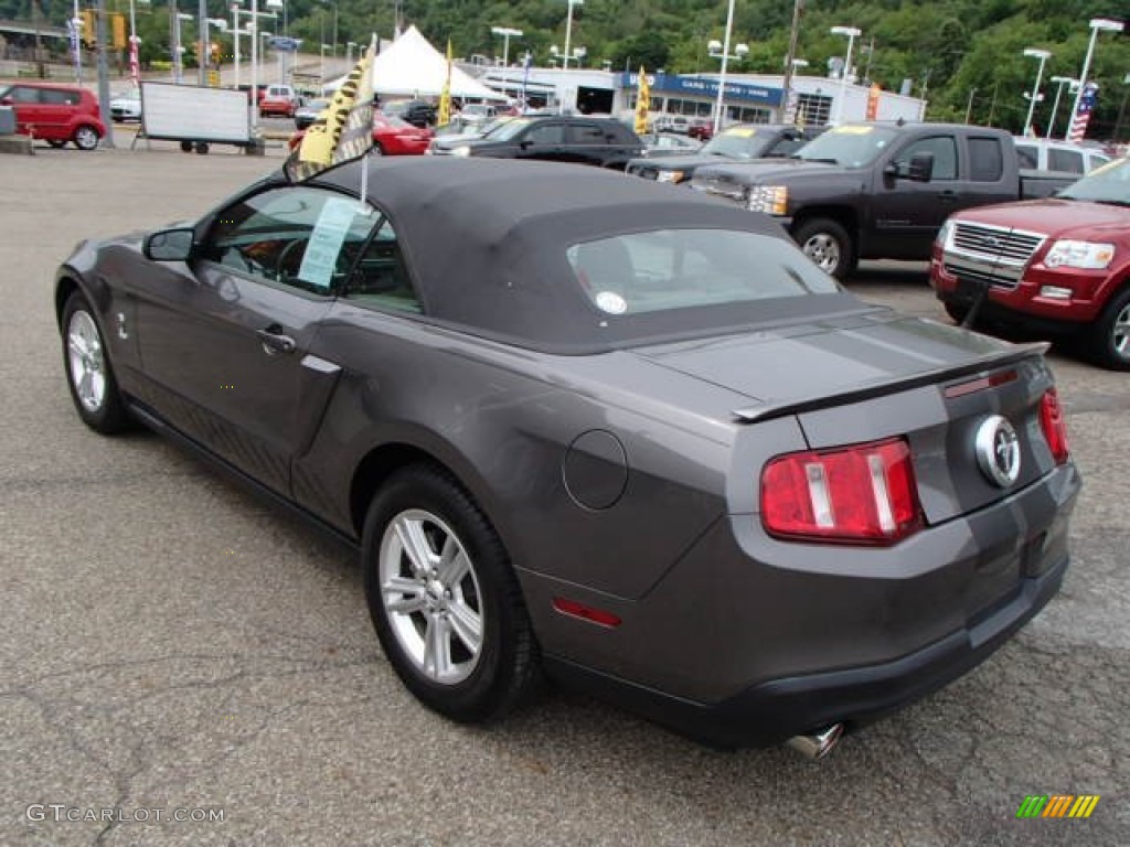 2011 Mustang V6 Convertible - Sterling Gray Metallic / Stone photo #6