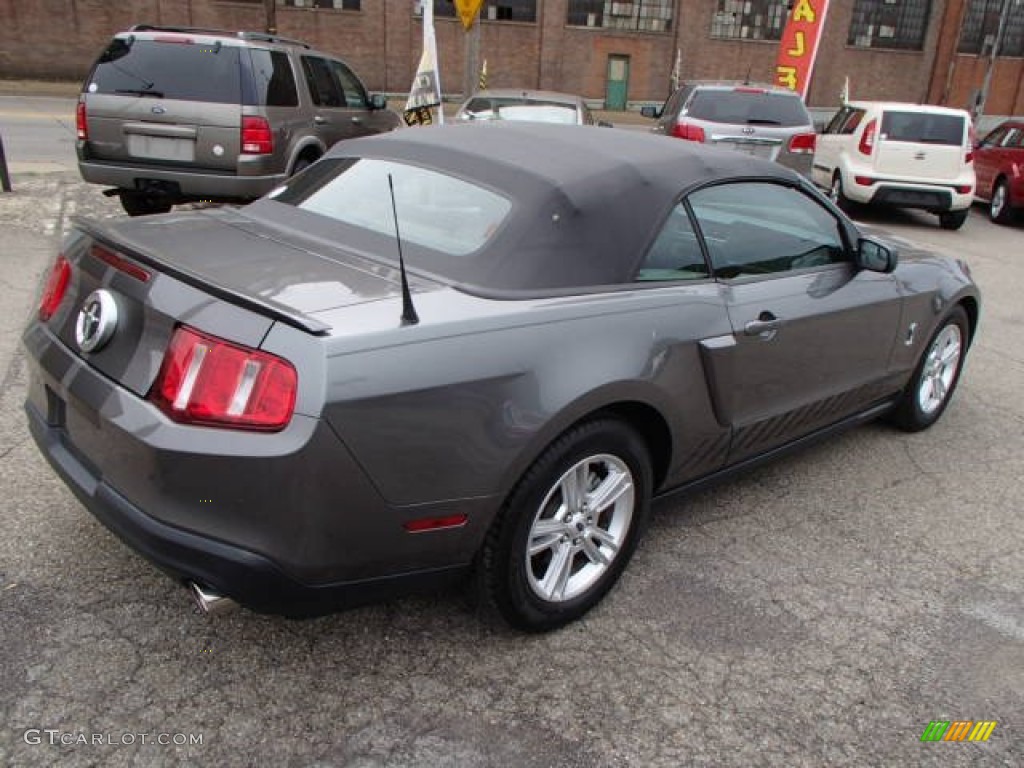 2011 Mustang V6 Convertible - Sterling Gray Metallic / Stone photo #8