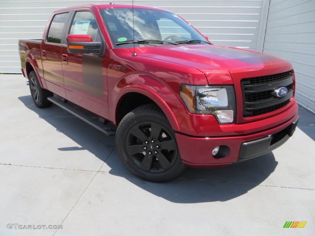 2013 F150 FX2 SuperCrew - Ruby Red Metallic / FX Sport Appearance Black/Red photo #2