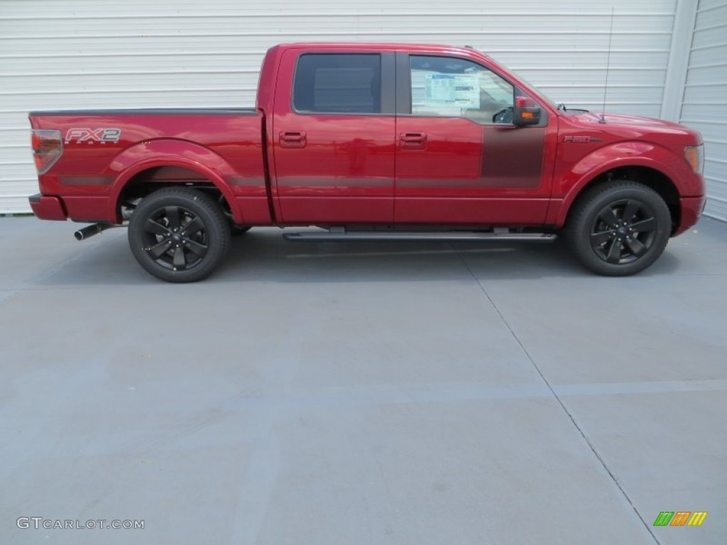 2013 F150 FX2 SuperCrew - Ruby Red Metallic / FX Sport Appearance Black/Red photo #3
