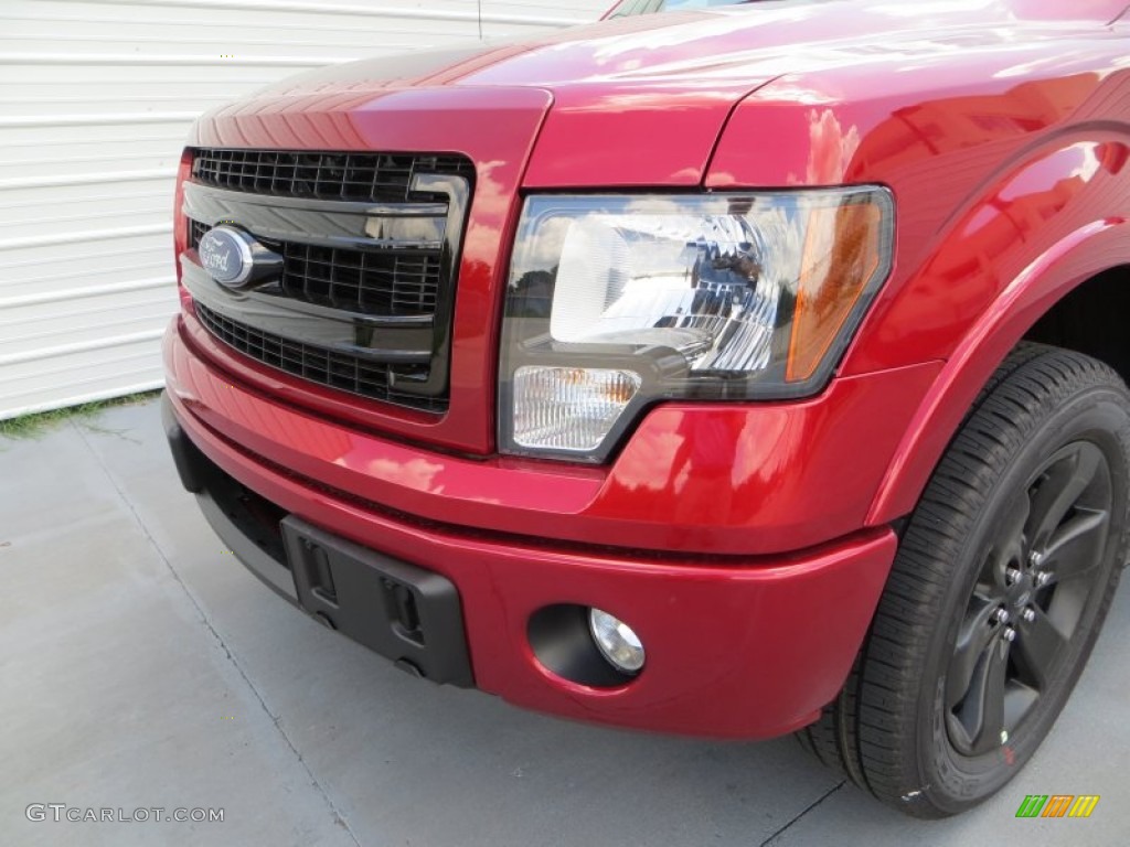 2013 F150 FX2 SuperCrew - Ruby Red Metallic / FX Sport Appearance Black/Red photo #10