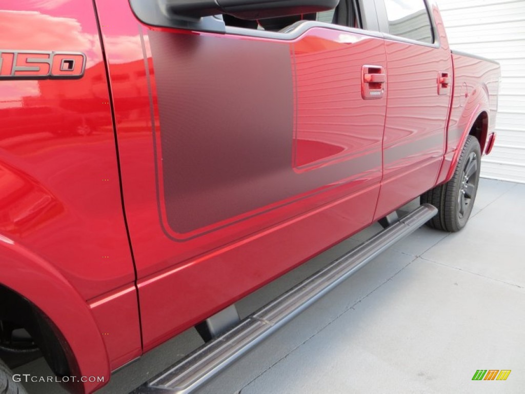 2013 F150 FX2 SuperCrew - Ruby Red Metallic / FX Sport Appearance Black/Red photo #13