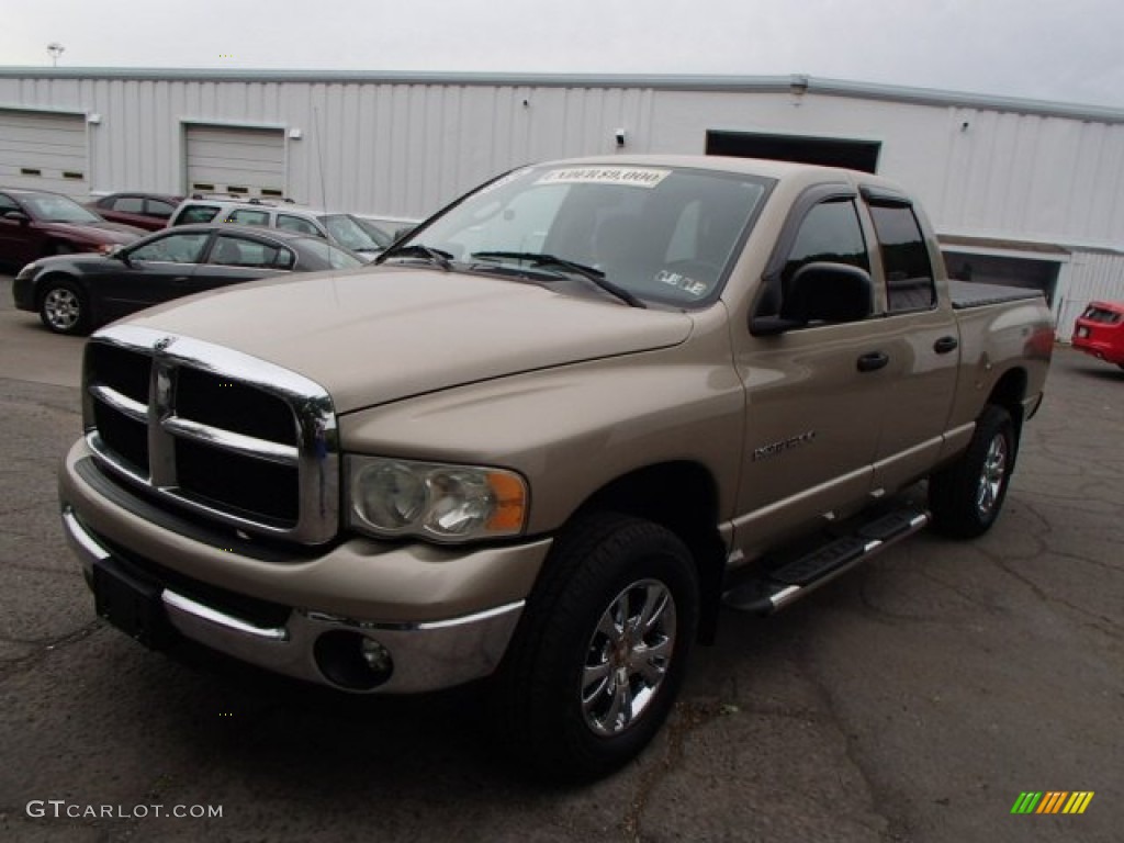 2003 Ram 1500 SLT Quad Cab 4x4 - Light Almond Pearl / Dark Slate Gray photo #4