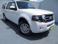 2013 White Platinum Tri-Coat Ford Expedition EL Limited  photo #1