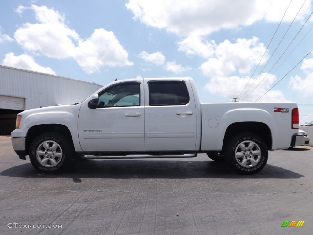 Summit White 2011 GMC Sierra 1500 SLT Crew Cab 4x4 Exterior Photo #81529798